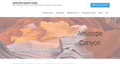 Desktop Screenshot of antelopecanyon.com