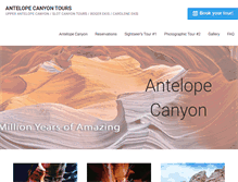 Tablet Screenshot of antelopecanyon.com